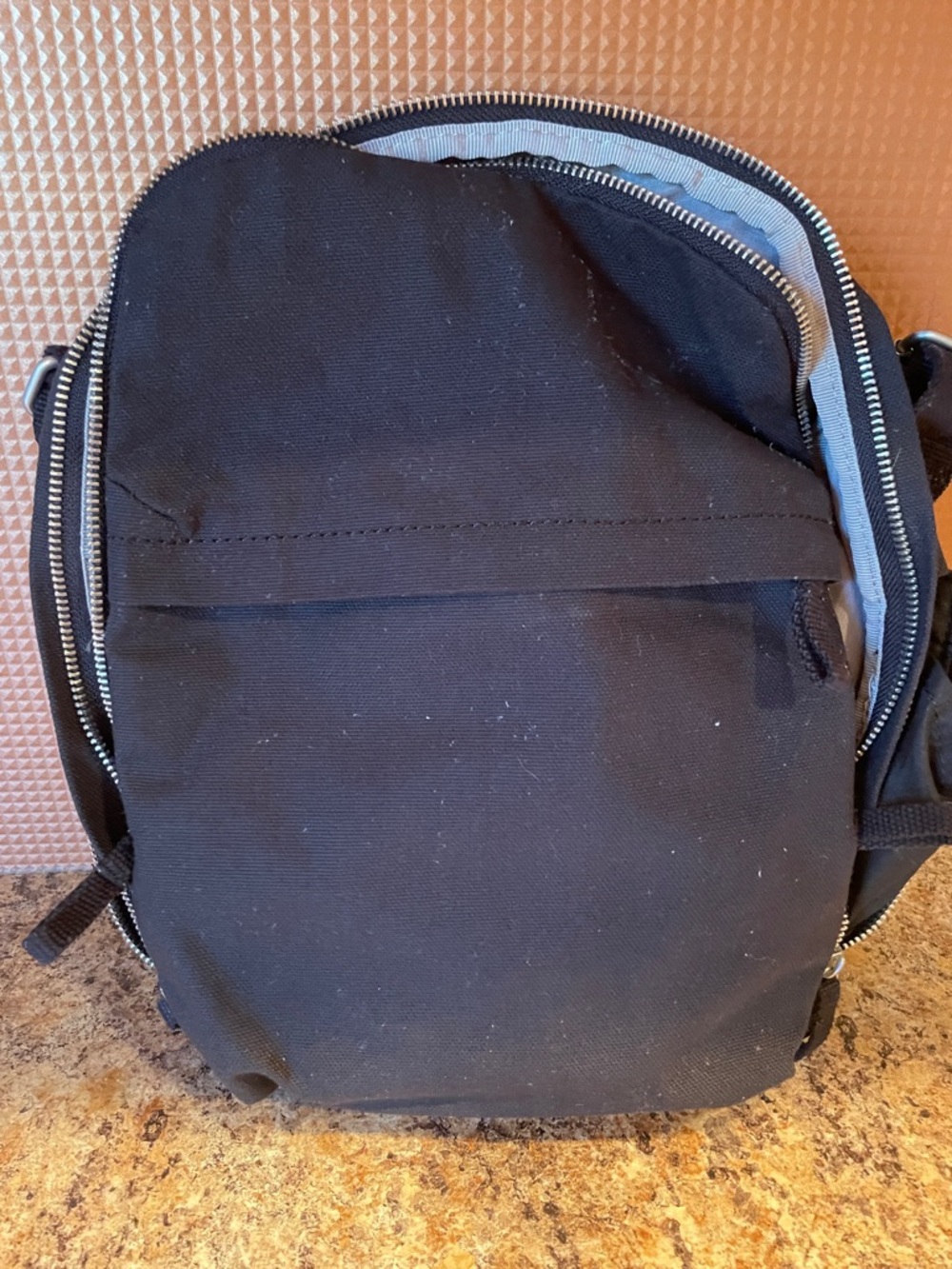 IKEA Black Compact Shoulder Bag with Contrast Lining